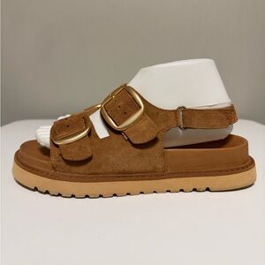 Lonza Giulia Brown Genuine Leather Sandals Women’s US 7.5 EU 38